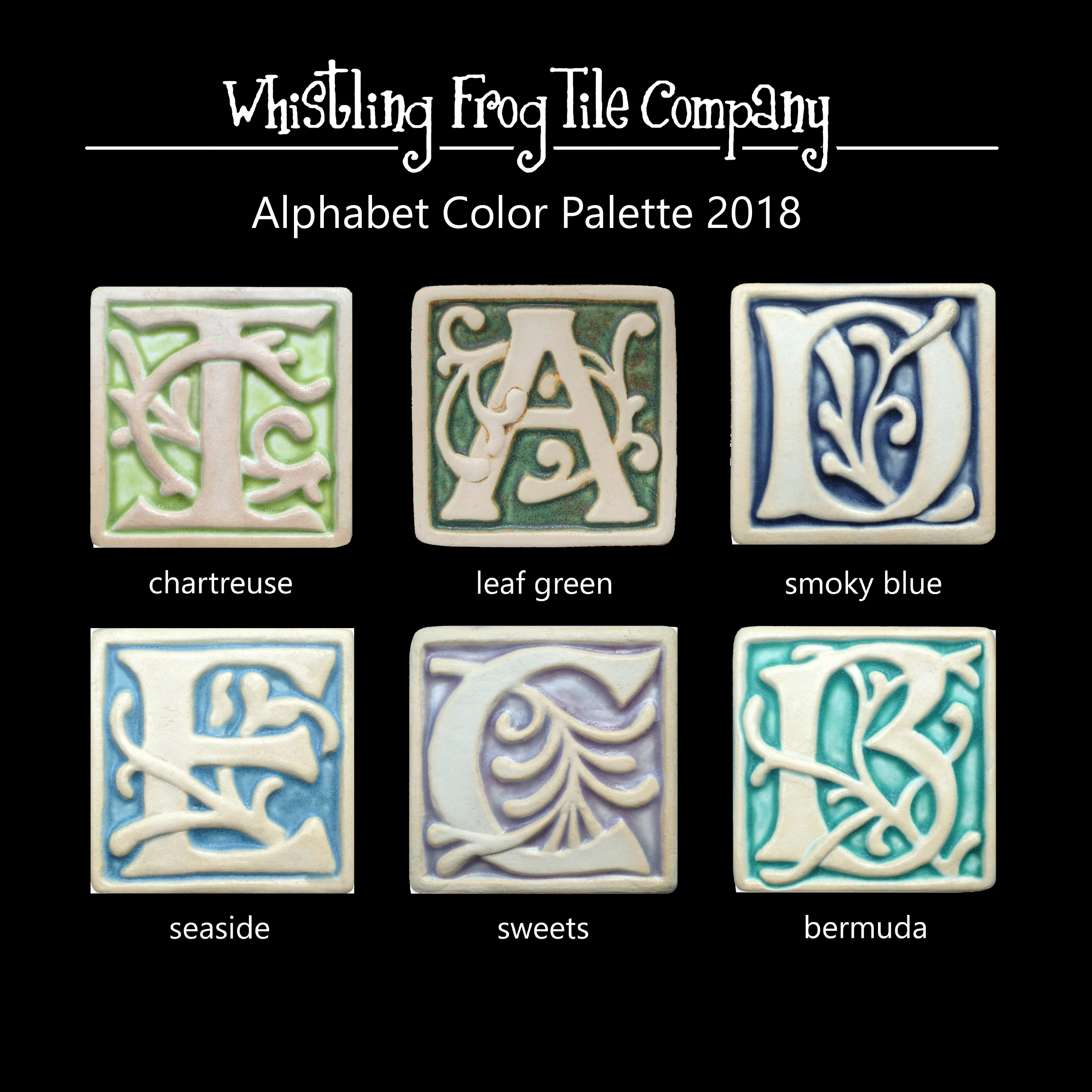 Letter M Alphabet Tile — Whistling Frog Tile Company